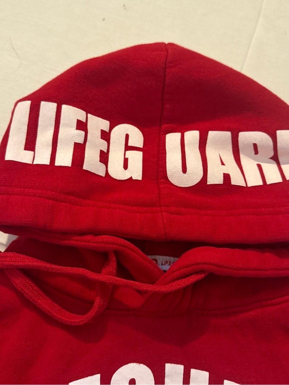 Official Lifeguard Hoodie Sweater Red Size Small Unisex Daytona Beach - Picture 4 of 7